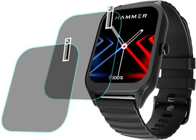 MOKPLZ Screen Guard for HAMMER STROKE SMARTWATCH(Pack of 2)