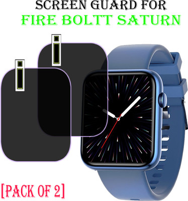 EJZATI Screen Guard for FIRE BOLTT SATURN SMARTWATCH(Pack of 2)