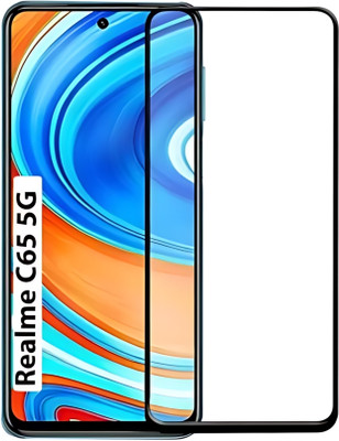 Chemforce Edge To Edge Tempered Glass for Realme 12x, Realme 12 5G, Realme C65, Realme Narzo 70x (5G), 6D Glass(Pack of 1)