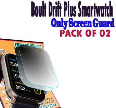 daffin Screen Guard for Boult Drift+(Pack of 2)