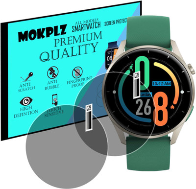MOKPLZ Screen Guard for NOISE NOISEFIT CREW SMARTWATCH(Pack of 2)