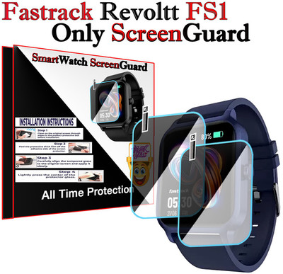 HIDEOUS Screen Guard for Fastrack Revoltt FS1(Pack of 2)