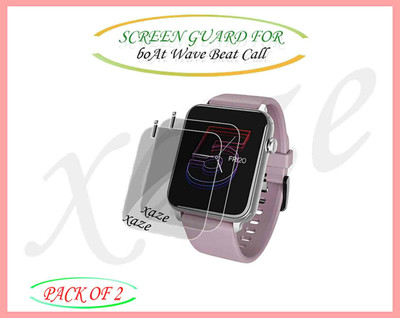 XAZE Screen Guard for boAt Wave Beat Call Smartwatch(Pack of 2)