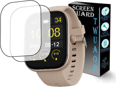 TWUAOP Screen Guard for BOAT WAVE SIGMA SMARTWATCH(Pack of 2)