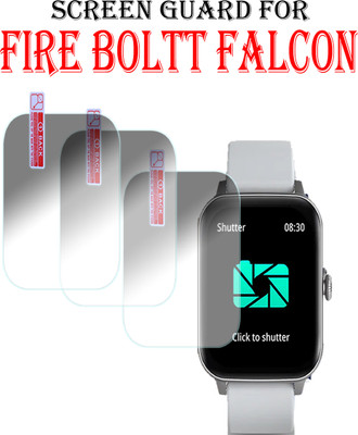 ejzatex Screen Guard for FIRE BOLTT FALCON SMARTWATCH(Pack of 3)