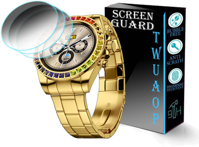 TWUAOP Screen Guard for FIRE BOLTT BLIZZARD ULTRA SMARTWATCH(Pack of 3)