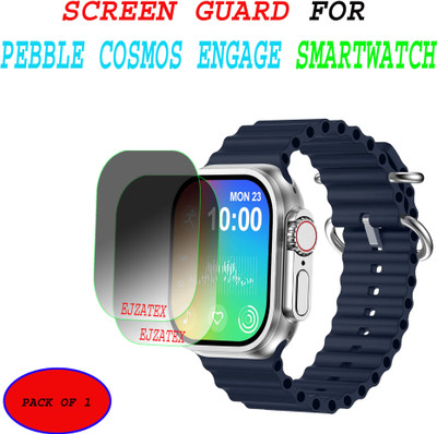 ejzatex Screen Guard for PEBBLE COSMOS ENGAGE SMARTWATCH(Pack of 2)