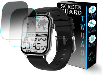 TWUAOP Screen Guard for PEBBLE COSMOS ULTRA SMARTWATCH(Pack of 2)