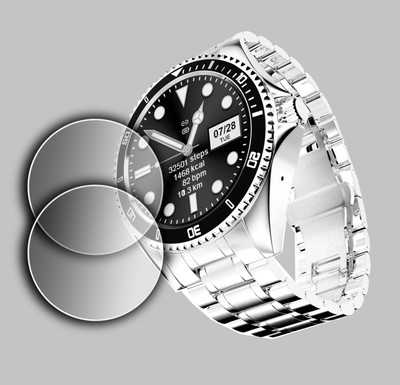 ejzatex Screen Guard for FIRE BOLTT SOLACE SMARTWATCH, SCREEN GUARD(Pack of 2)