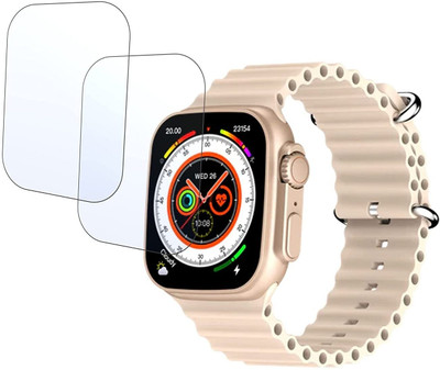 CUBES Screen Guard for Fire-Boltt Gladiator (ocean) 1.96 Inch Smart Watch, | Soft and Flexible | Touch Sensitive | Unbreakable | Ultra Thin High Grade TPU Film ( Not a Tempered Glass )(Pack of 2)