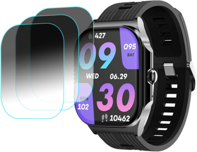 TWUAOP Screen Guard for PEBBLE ALIVE SMARTWATCH(Pack of 3)