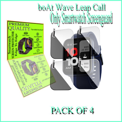 HIDEOUS Screen Guard for boAt Wave Leap Call(Pack of 4)