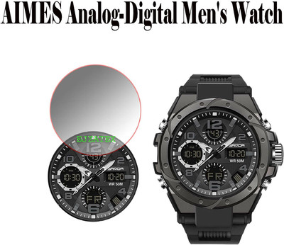 ejzatex Screen Guard for AIMES Analog Digital Mens Watch(Pack of 1)