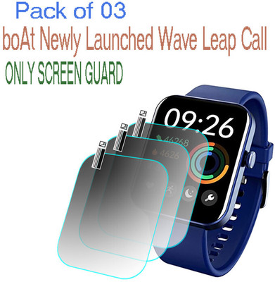 HIDEOUS Screen Guard for boAt Wave Leap Call(Pack of 3)