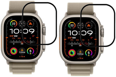 KANCHA Edge To Edge Screen Guard for Apple Watch Ultra 2 [49mm] Smartwatch(Pack of 2)