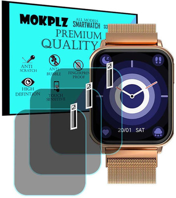 MOKPLZ Screen Guard for FIRE BOLTT KING SMARTWATCH(Pack of 3)