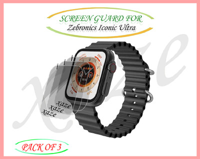 XAZE Screen Guard for Zebronics Iconic Ultra Smartwatch(Pack of 3)