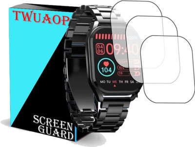 TWUAOP Screen Guard for PEBBLE COSMOS VOGUE SMARTWATCH(Pack of 3)