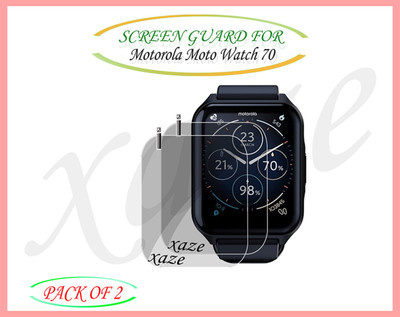 XAZE Screen Guard for Motorola Moto Watch 70 Smartwatch(Pack of 2)