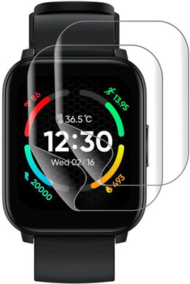 CUBES Screen Guard for Realme Techlife Watch S100 43 mm | Soft and Flexible | Touch Sensitive | Unbreakable | Ultra Thin| Edge To Edge TPU Film ( Not Tempered Glass )(Pack of 2)