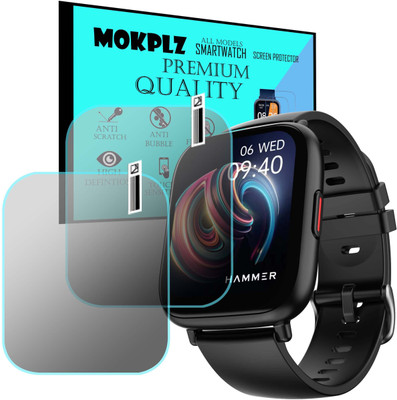 MOKPLZ Screen Guard for HAMMER FIT PLUS SMARTWATCH(Pack of 2)