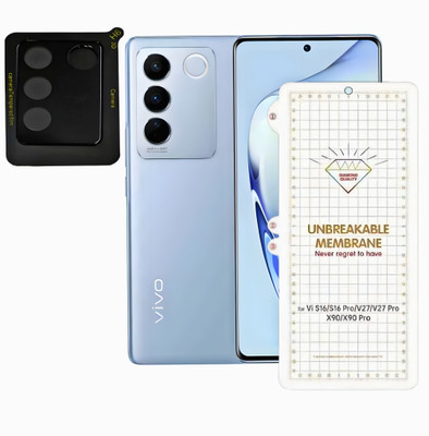 Proxel Impossible Screen Guard for Vivo V27 Pro, Camera Lens Protector With Front Membrane For Vivo V27 Pro, Vivo V27 Pro Front Membrane with Camera Protector(Pack of 2)