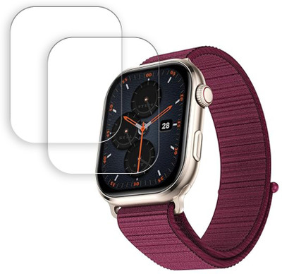 SOMTONE Edge To Edge Screen Guard for Fire-Boltt Brillia Pro 2.02 inch Smartwatch Screen Protector | Anti-Scratch | Edge to Edge Full Coverage | 9H Hardness | Screen Guard for Smartwatch(Pack of 2)