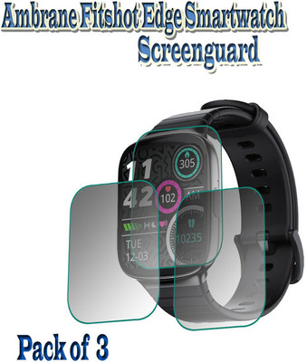 daffin Edge To Edge Screen Guard for Ambrane Fitshot Edge(Pack of 3)