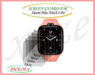 XAZE Screen Guard for Xiaomi Mitu Watch 4 Pro Smartwatch(Pack of 4)