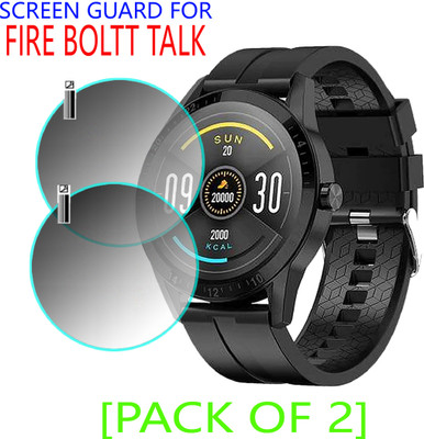 ejzatex Screen Guard for FIRE BOLTT TALK SMARTWATCH(Pack of 2)