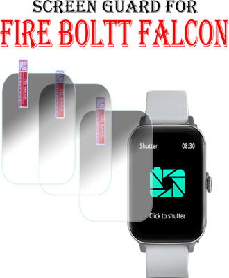 EJZATEX Screen Guard for FIRE BOLTT FALCON SMARTWATCH(Pack of 3)