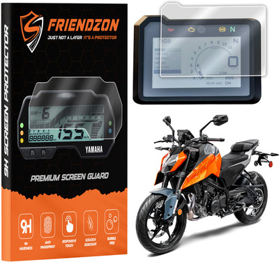 FriendZon Screen Guard for KTM Duke 250 GEN 3 2024 | Anti-Fingerprint | Anti Bubble Bike Crash Guard(KTM)