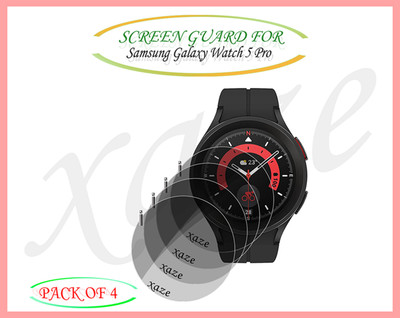 XAZE Screen Guard for Samsung Galaxy Watch 5 Pro Smartwatch(Pack of 4)