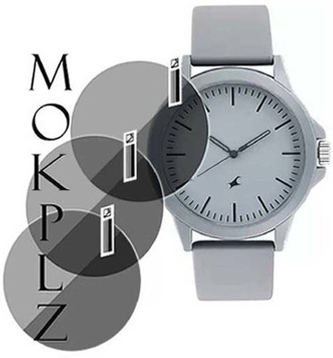 MOKPLZ Screen Guard for FASTRACK 38024PP24 ANALOG GREY DIAL WATCH(Pack of 3)