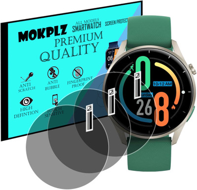 MOKPLZ Screen Guard for NOISE NOISEFIT CREW SMARTWATCH(Pack of 3)