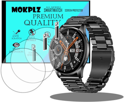 MOKPLZ Screen Guard for PEBBLE METTLE SMARTWATCH(Pack of 3)