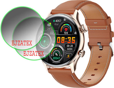 ejzatex Screen Guard for GIZMORE GIZFIT GLOW AMOLED SMARTWATCH(Pack of 2)