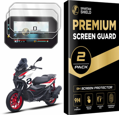 spartan shield Screen Guard for APRILIA SR 175 [2 PACK] || 5 INCH LCD Digital Instrument Cluster Protector || New 2025 Aprilia SR175 Bike Meter Console Accessory | Anti Scratch Speedometer Cover for ApriliaSR175 [Not Tempered Glass](Pack of 2)