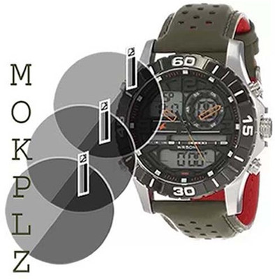 MOKPLZ Screen Guard for FASTRACK ANALOG DIGITAL BLACK DIAL(Pack of 3)