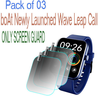 daffin Screen Guard for boAt Wave Leap Call(Pack of 3)