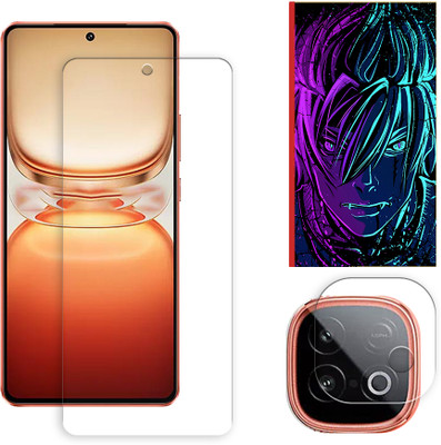 SOMTONE Edge To Edge Tempered Glass for iQOO Neo 10 5G Tempered Glass Screen Protector | Anti-Scratch | Edge to Edge Full Coverage | 9H Hardness (1 FRONT SCREEN GUARD + 1 CAMERA LENS PROTECTOR + 1 FREE BACK EMBOSSED SKIN002)(Pack of 1)