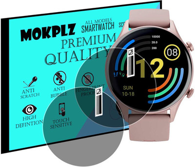 MOKPLZ Screen Guard for TITAN SMART SMARTWATCH(Pack of 2)