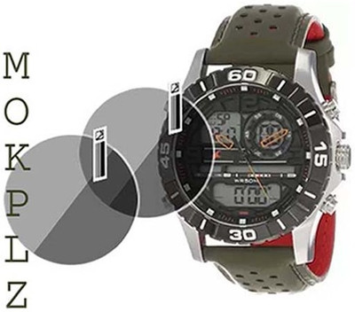 MOKPLZ Screen Guard for FASTRACK ANALOG DIGITAL BLACK DIAL(Pack of 2)
