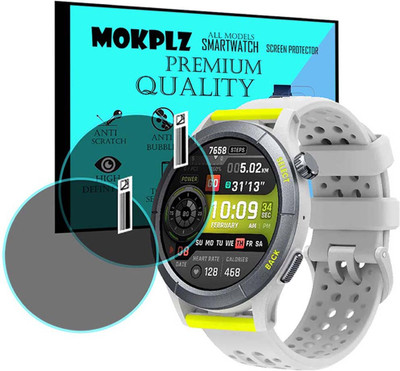 MOKPLZ Screen Guard for AMAZFIT CHEETAH SMARTWATCH(Pack of 2)