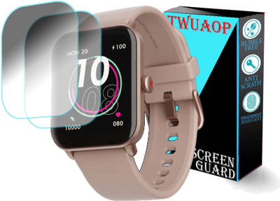 TWUAOP Screen Guard for BOAT WAVE FURY SMARTWATCH(Pack of 2)