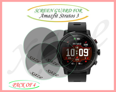 XAZE Screen Guard for Amazfit Stratos 3(Pack of 4)