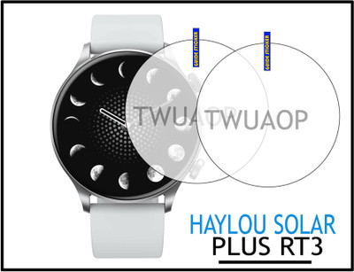 TWUAOP Screen Guard for HAYLOU SOLAR PLUS RT 3(Pack of 2)