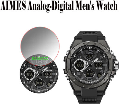ejzatex Screen Guard for AIMES Analog Digital Mens Watch(Pack of 1)