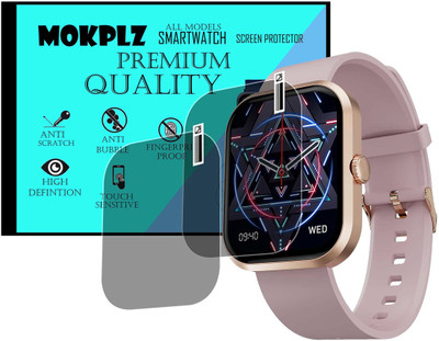 MOKPLZ Screen Guard for FIRE BOLTT PIONEER SMARTWATCH(Pack of 2)