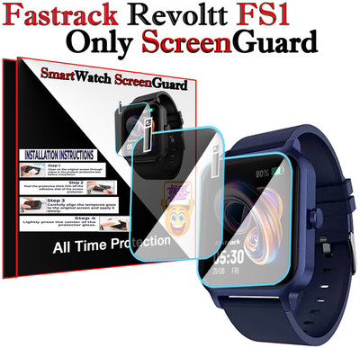 HIDEOUS Screen Guard for Fastrack Revoltt FS1(Pack of 2)
